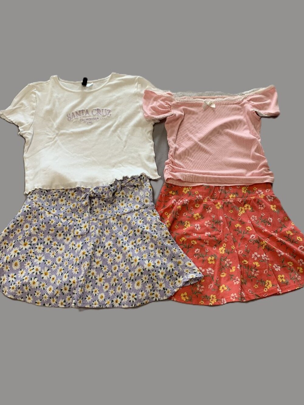 4 Piece Girls Skirt & Shirt Set. Zara/Children'sPlace/H&M Size 10/12
